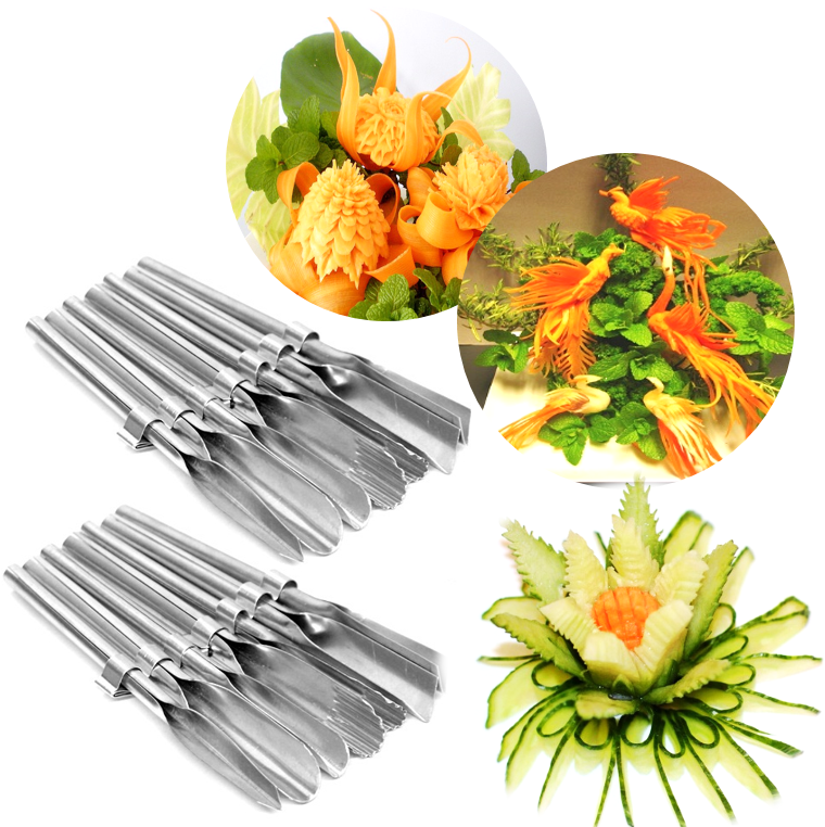 Bộ Dụng Cụ Tỉa Rau Củ Quả 8 Món