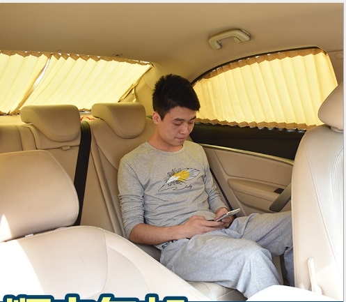 Bộ 4 rèm lụa oto hít cửa nam châm siêu tiện lợi