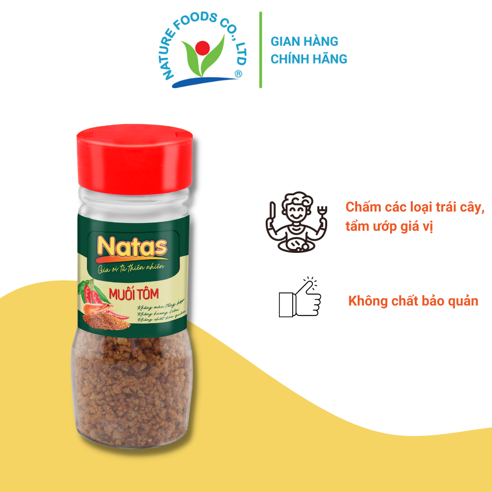 MUỐI TÔM NATAS gia vị đa năng (hũ 70g)