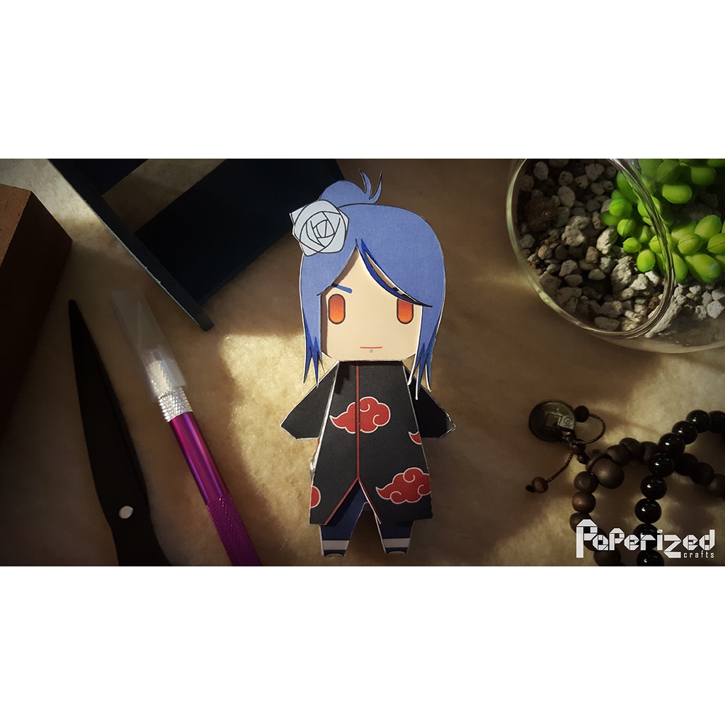 Mô hình giấy Anime Chibi Konan - Naruto Shippuden OS10