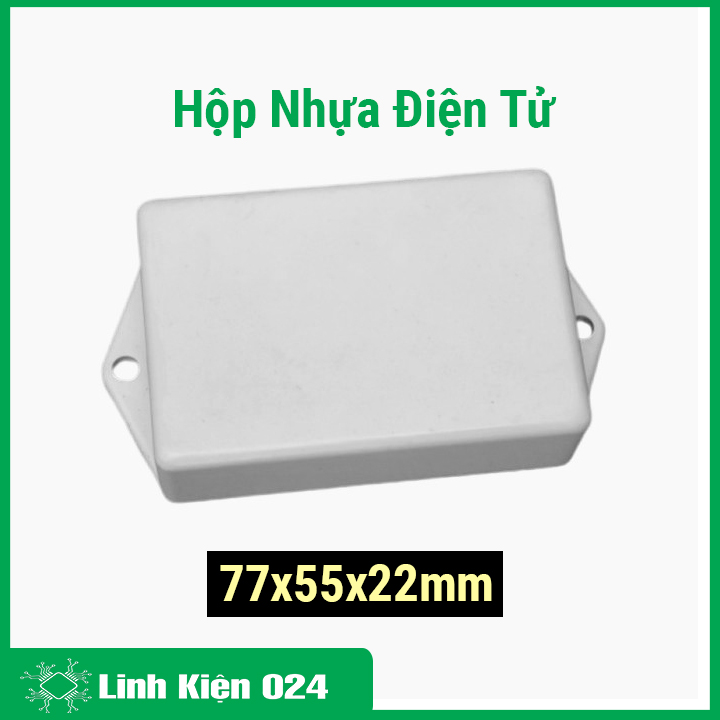 Hộp nhựa điện tử 77x55x22mm nhựa ABS chịu va đập tốt giúp bảo vệ bảng mạch kỹ thuật