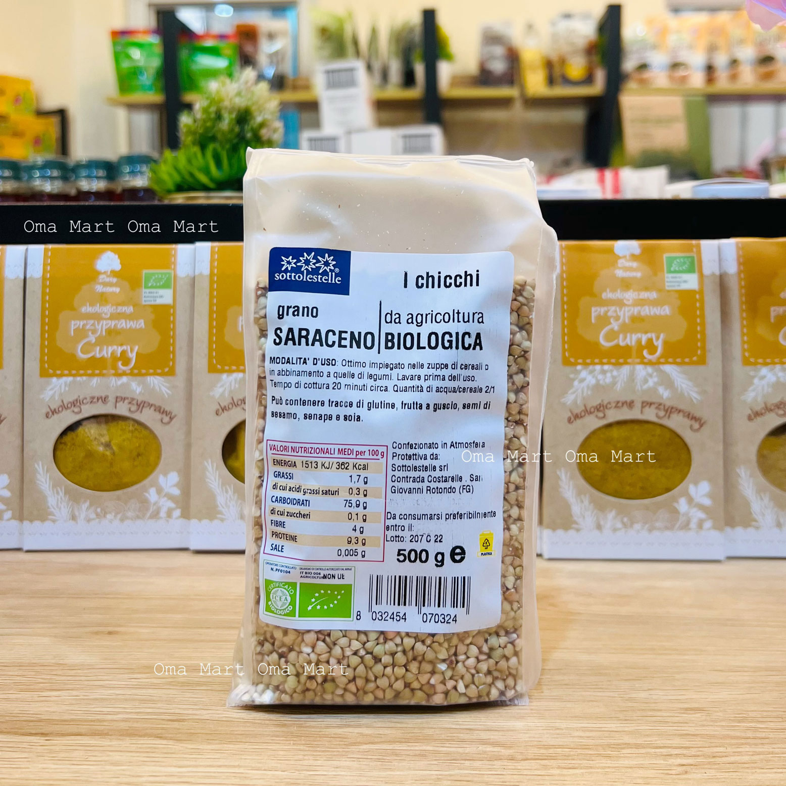 Hạt kiều mạch hữu cơ Sottolestelle 500g