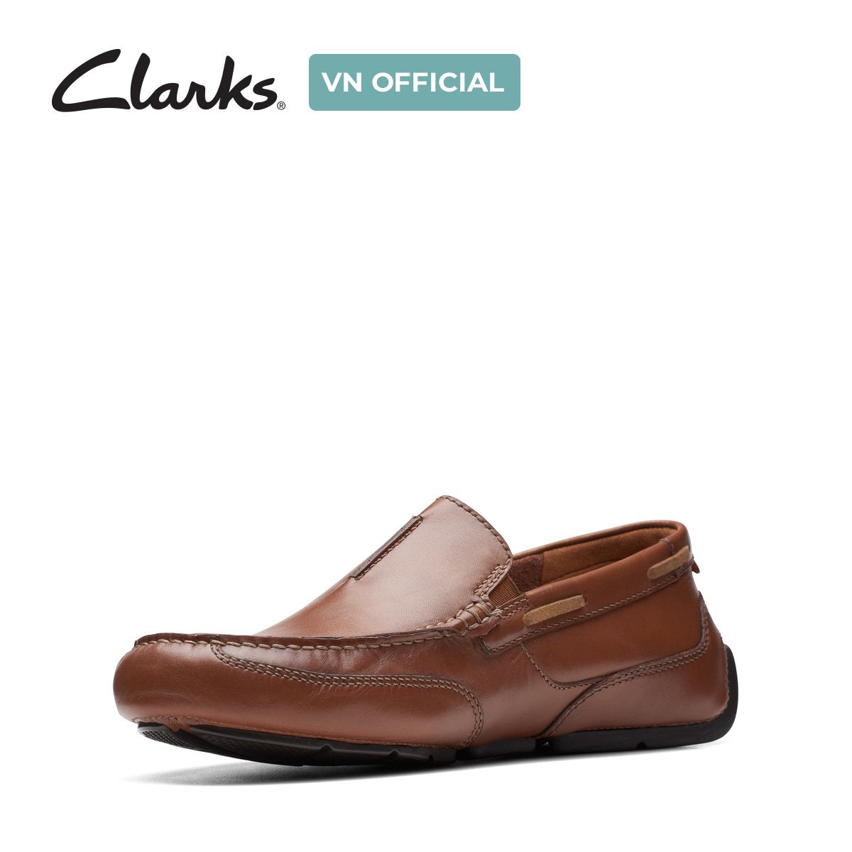 Giày Lười Da Nam Clarks - Markman Seam