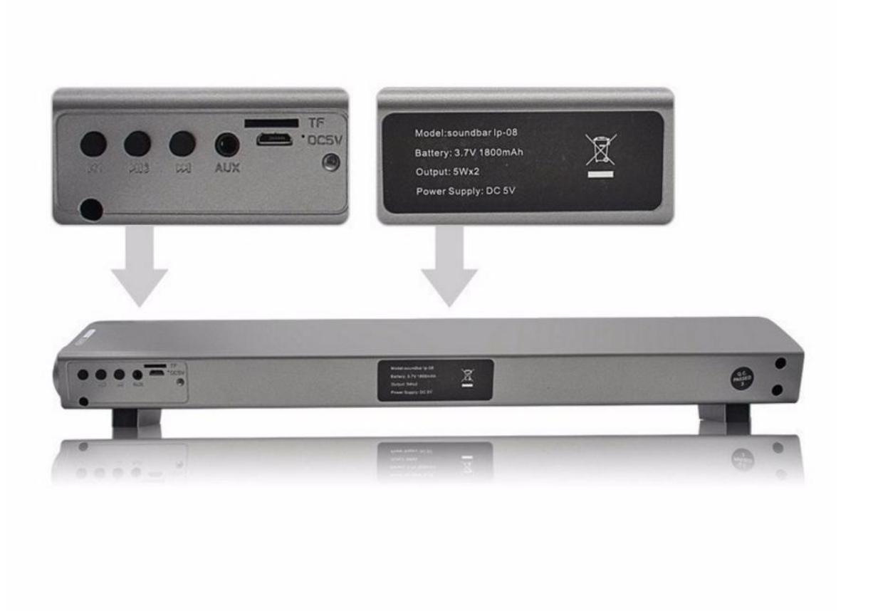 Sound bar Brilliant IP-08 4 loa siêu trầm (Đen)