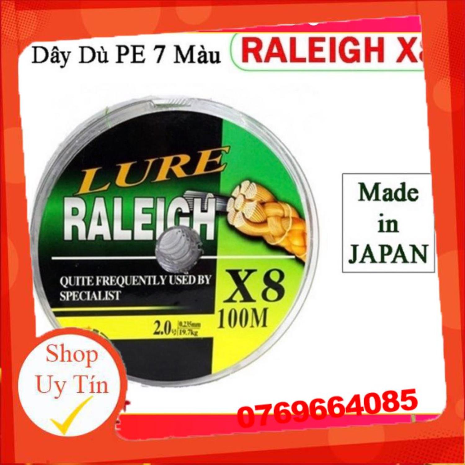 Dây dù câu cá PE Lure X8 - 7 màu cao cấp  -Đ𝗢̂̀ 𝗖𝗔̂𝗨 𝟳𝟭𝟲