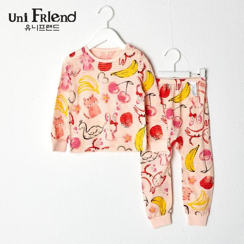 Nơi bán Đồ bộ mặc nhà bé gái Unifriend thun dài họa tiết đáng yêu U9SSTD11