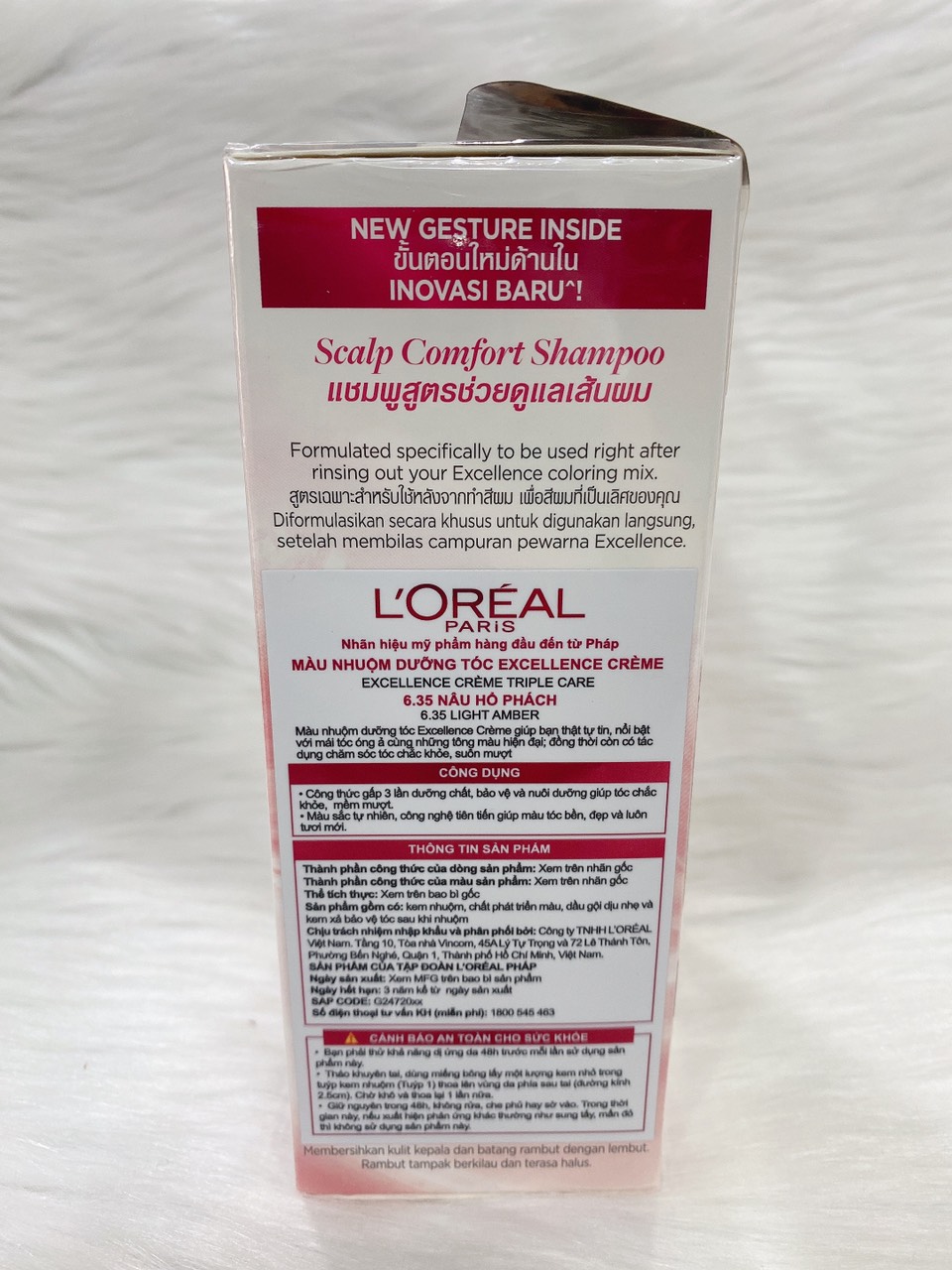 Nhuộm Tóc Phủ Bạc Loreal số 6.35