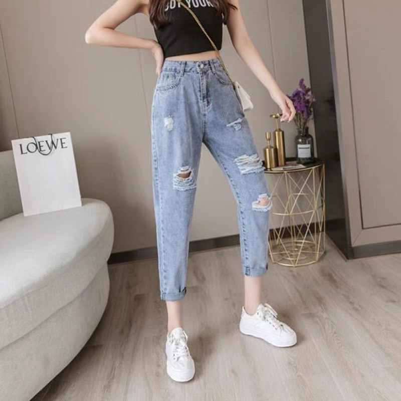 [HCM]quần jean baggy nữ BIG SIZE ms 2066 - MoliJeans