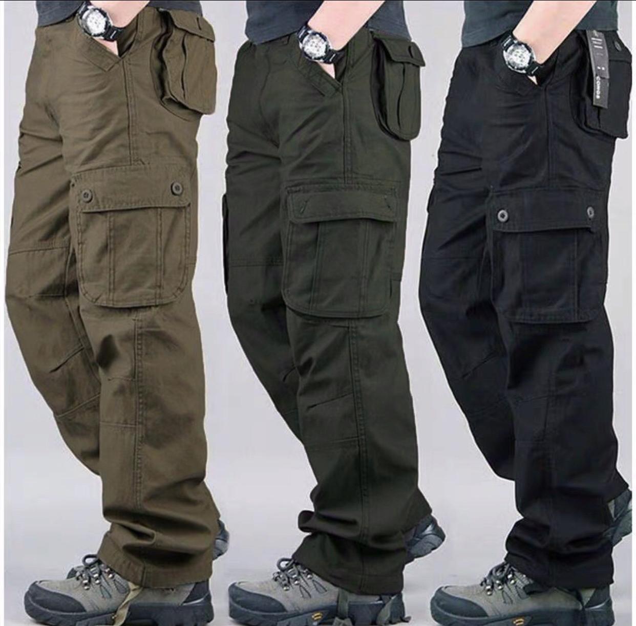 [ Giảm Giá Sốc ]  Combo 3 Quần Kaki Nam Túi Kiểu Lính Ba Màu Thời Trang Cực Chất HHH 3QUAN NAM 049