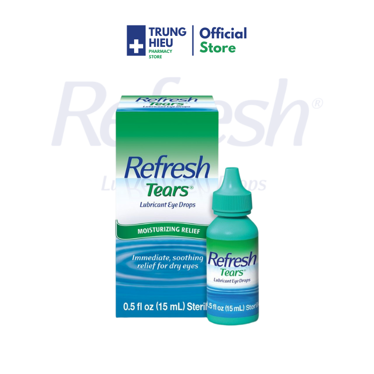 15ml - nước nhỏ mắt nhân tạo - refresh tears - sản phẩm chính hãng
