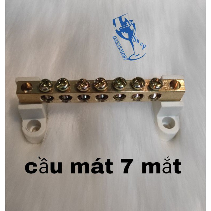 Cầu đấu trung tính 7 mắt - cầu đấu mát 7 ốc
