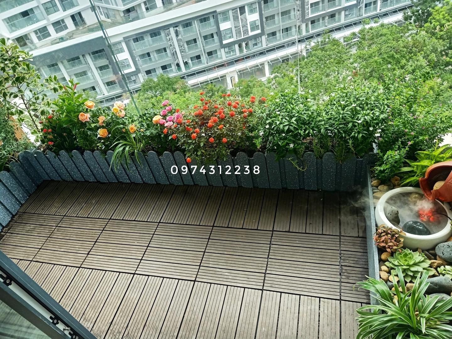 Chậu composite trồng cây