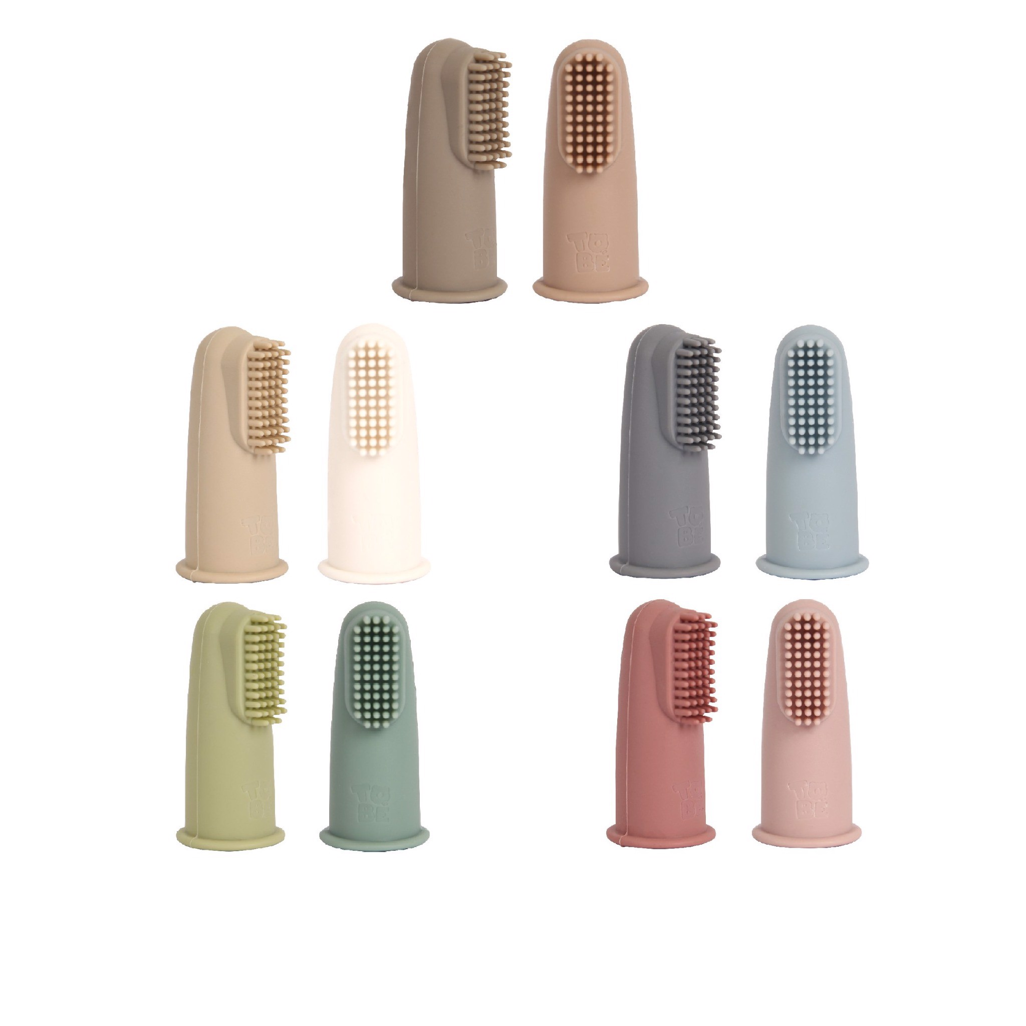 BÀN CHẢI NGÓN TAY RƠ LƯỠI SILICONE TOBÉ