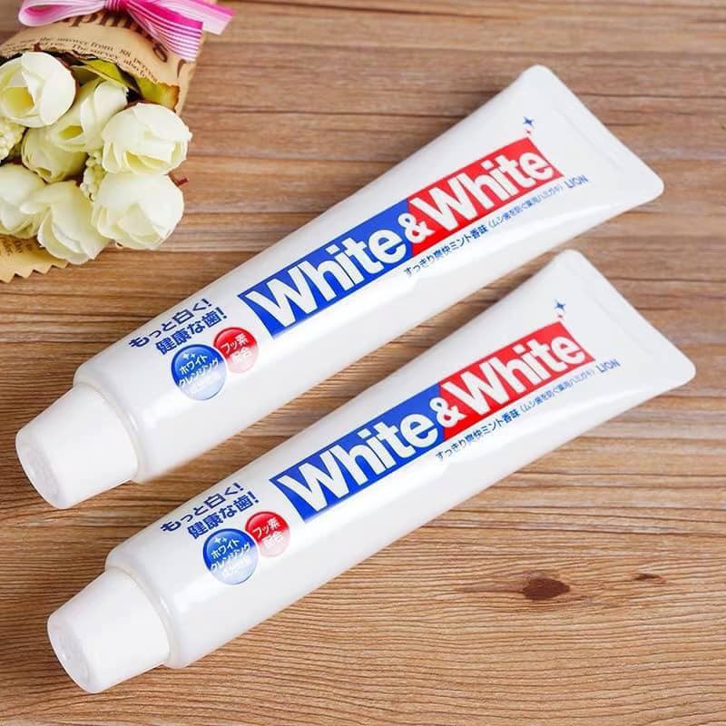 Kem đánh răng White And White Lion Nhật Bản 150g