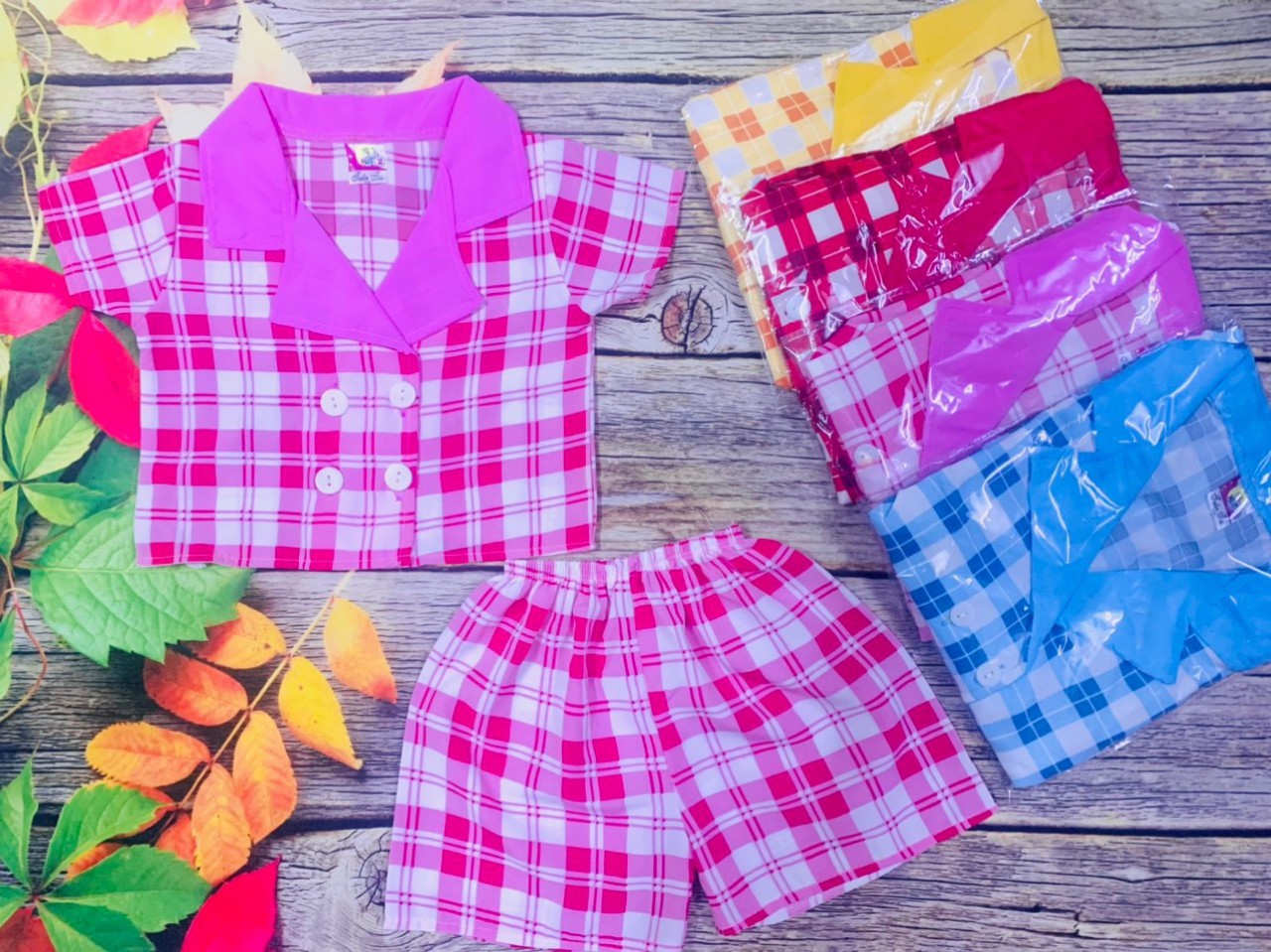Bộ Lụa Bé Gái (6-18kg) (giao màu ngẫu nhiên)