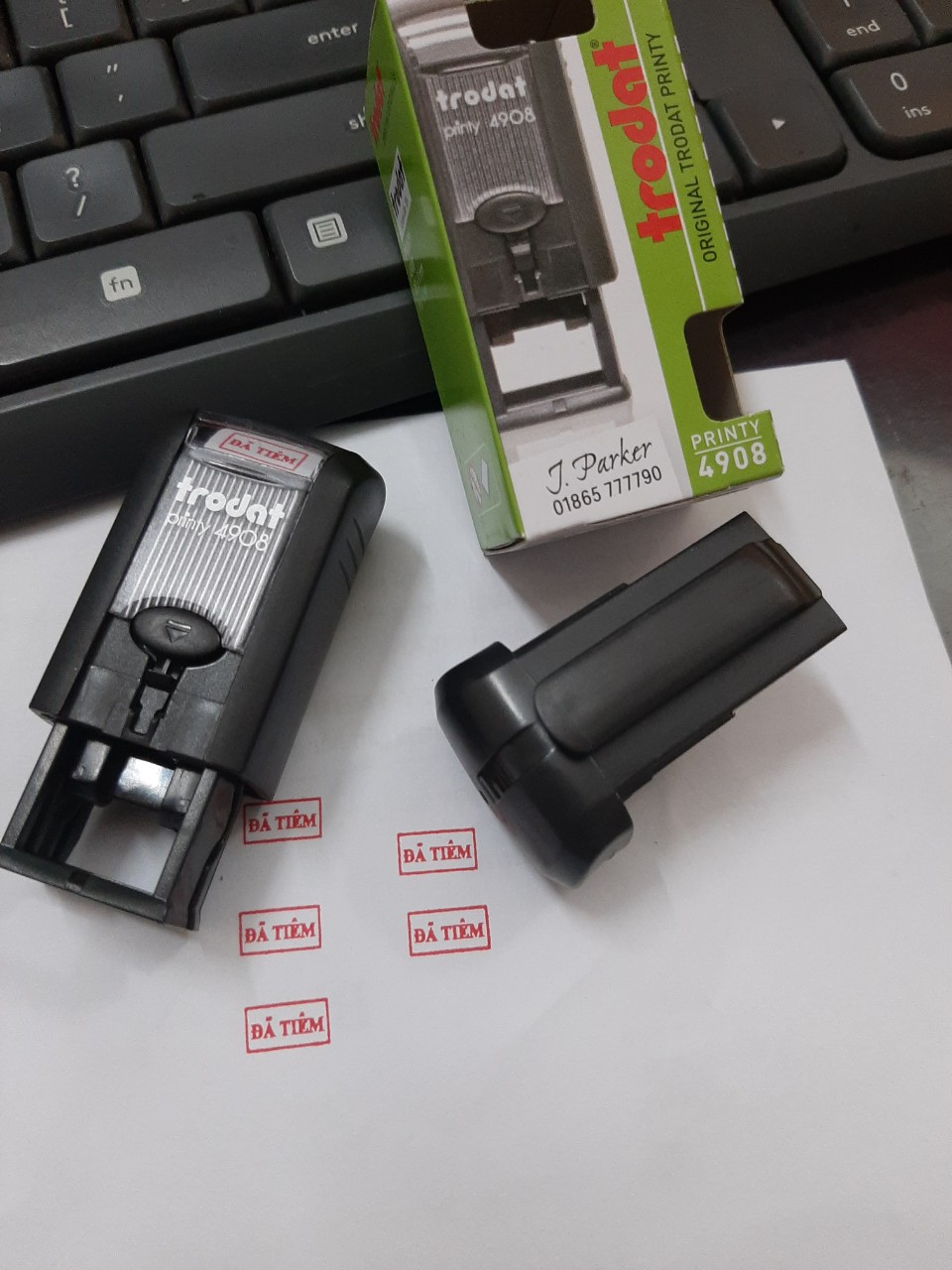 Khắc dấu nhỏ kích thước 7x15mm (Trodat 4908)