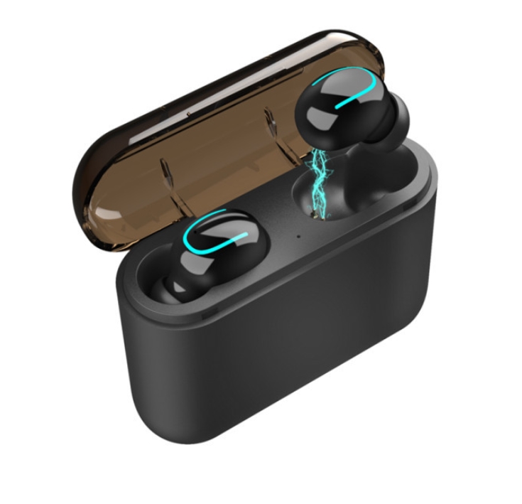 (Bán chạy-Tặng 4 mũ tai silicon)Tai nghe Bluetooth 5.0 cao cấp GK-Q32 chống nước kiêm sạc dự phòng. tai nghe không dây hai bên nhét tai cao cấp tai nghe thiết kế vô hình kiểu dáng thể thao có đế sạc cho điện thoại-GINKA