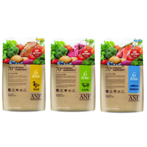 2kg thức ăn hạt mềm ANF 6 FREE vị vịt, cừu, cá hồi