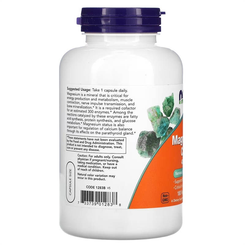 US NOW Foods Magnesium caps Capsules Oxide Citrate Potassium Aspartate