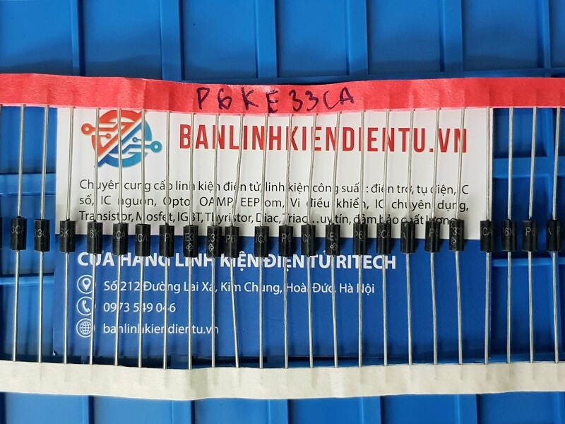 [ combo 10 chiếc ] P6KE33CA Diode TVS 600W Điện Áp Bảo Vệ 33V