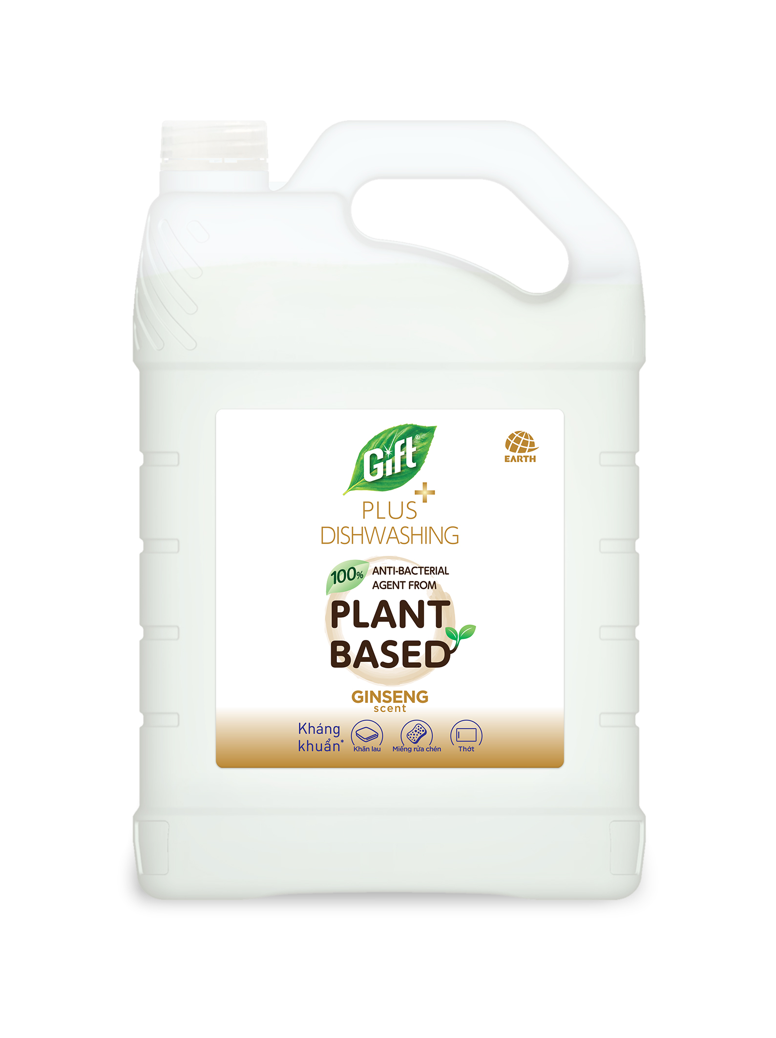 Nước rửa chén Gift Plus - kháng khuẩn hương Nhân sâm