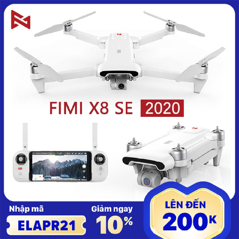 [Nhập ELAPR21 giảm 10% tối đa 200k đơn từ 99k][ PHIÊN BẢN MỚI ] Flycam Xiaomi Fimi X8 SE 2020 ( Bay xa 8km ) - BẢO HÀNH 12 THÁNG