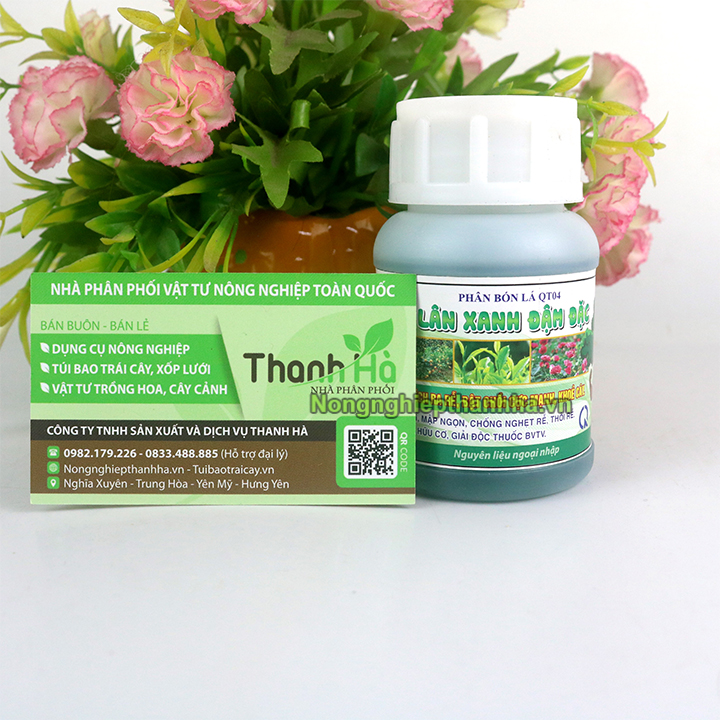 Phân bón lá qt04 lân xanh đậm đặc lọ 100ml - t190