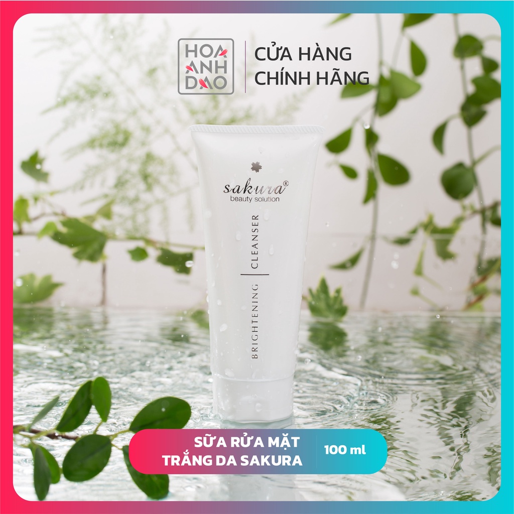 Sữa rửa mặt trắng da Sakura Brightening Cleanser