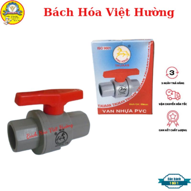 Van nhựa pvc khóa ống nước đủ kích thước 21, 27, 34, 42, 48, 60