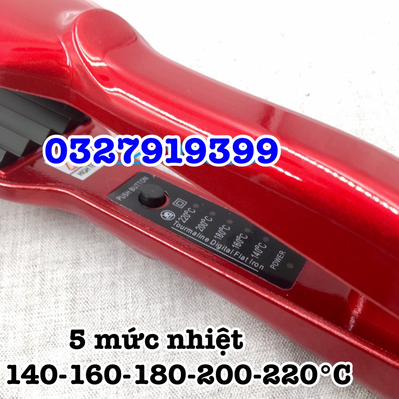 Shouhow Máy bấm tóc HQ 018 cao cấp, 5 mức chỉnh nhiệt 140-220°C, bề mặt hợp kim chống dính, dây xoay 360°, kích thước 27cm x 3,8cm, công suất 45W-80W, bảo hành 03 tháng