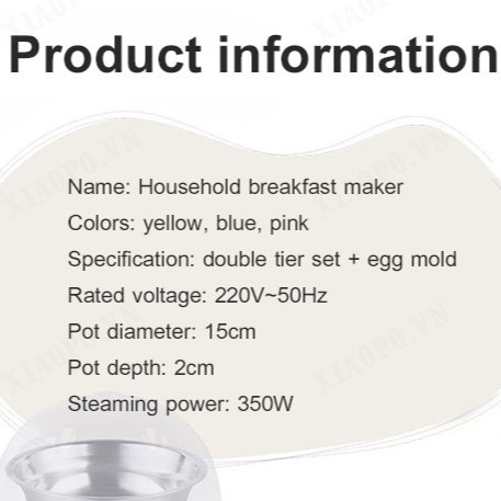 Compact Electric Egg Cooker for Steaming Boiling and Frying  Ideal for Breakfast