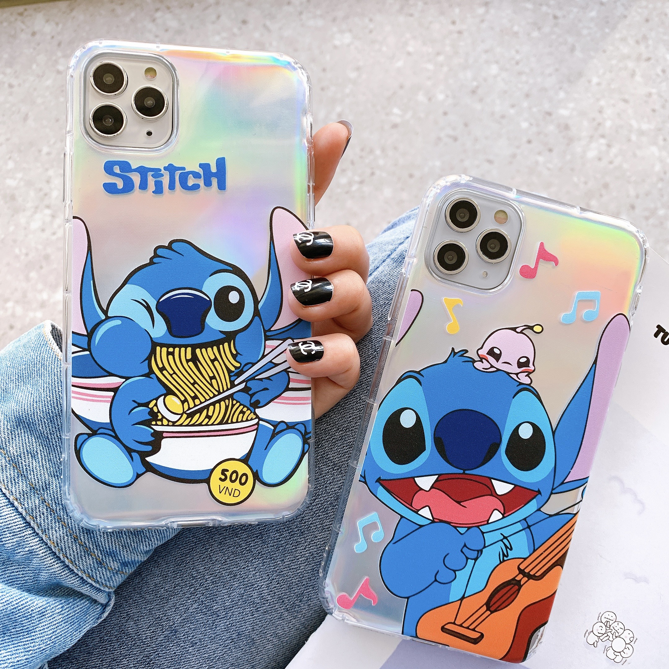 Ốp Lưng Silicon Chống Sốc Act Stitch ( Kèm Miếng Phản Quang )