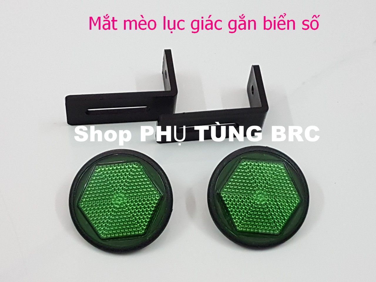 Mắt mèo lục giác gắn biển số ( SL: 1 cặp kèm pát, có đủ 5 màu cho khách chọn)