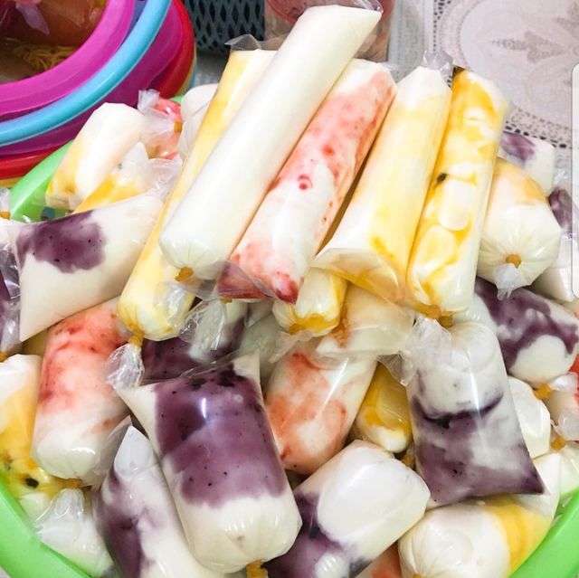 0.5 kg Túi đựng sữa chua , kem size 4*16