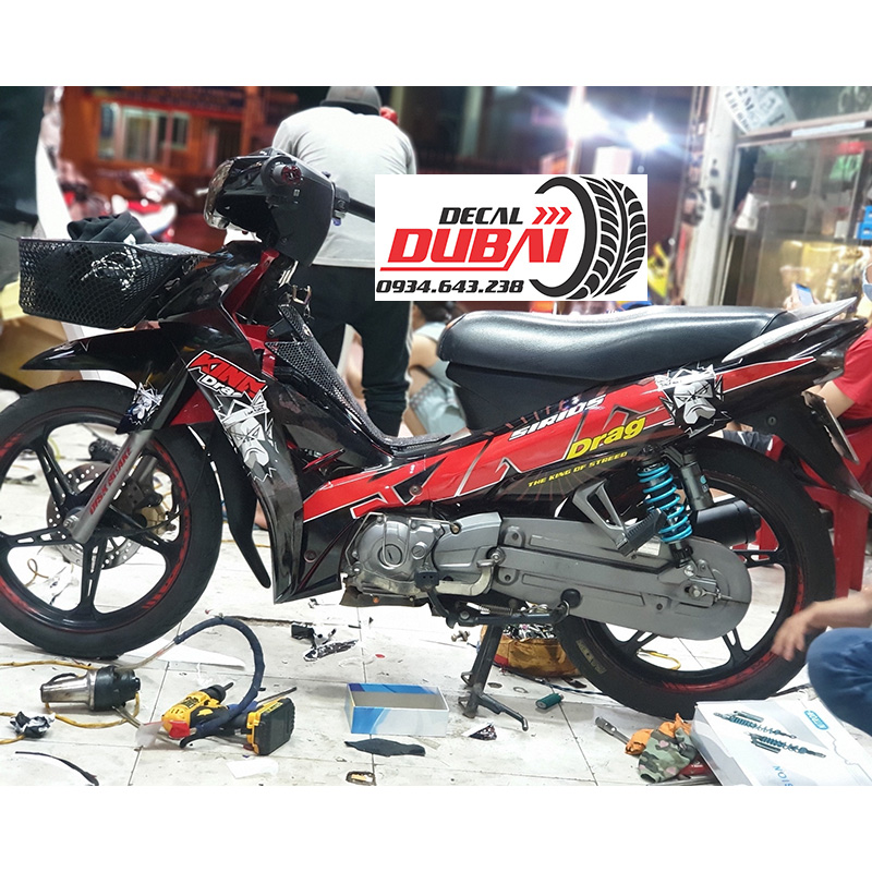 Tem Trùm Sirius Đen Đỏ King Drag 3