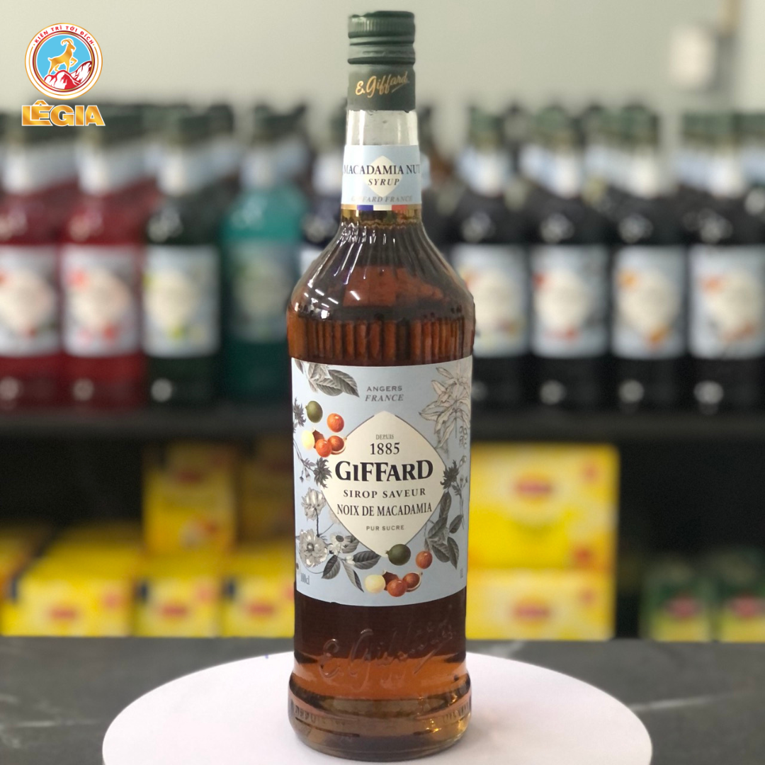 SIRO GIFFARD HẠT MACCA 1L - GIFFARD MACADEMIA SYRUP