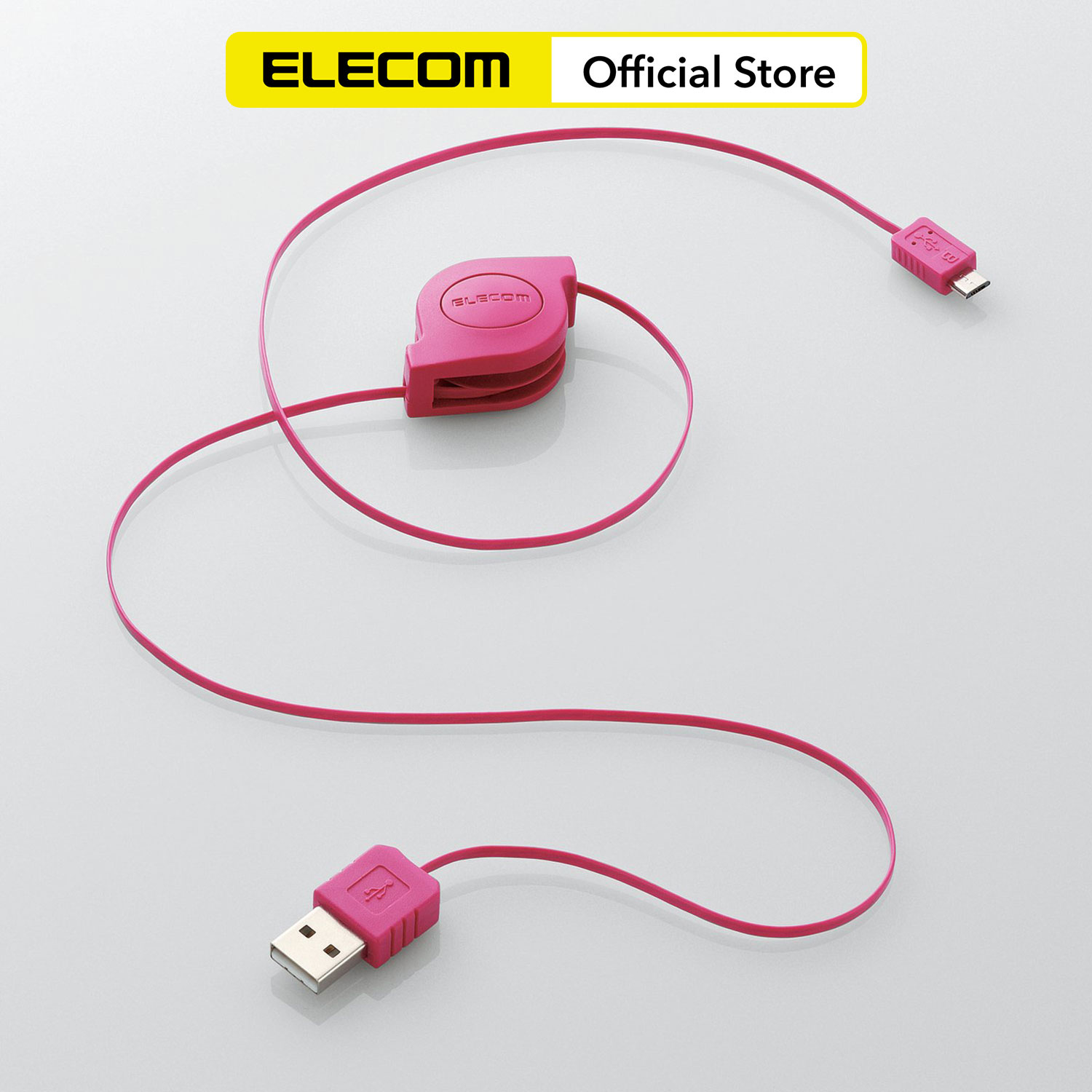 Dây cáp cuộn microUSB (A-microB) ELECOM MPA-AMBIRLC08 - Hàng chính hãng
