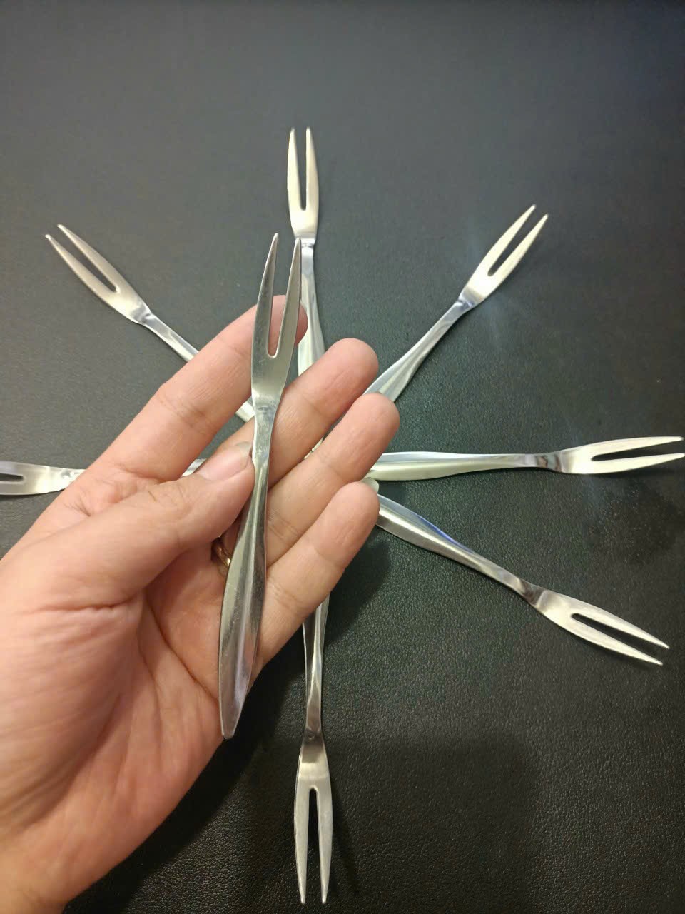 Nỉa xiên trái cây inox