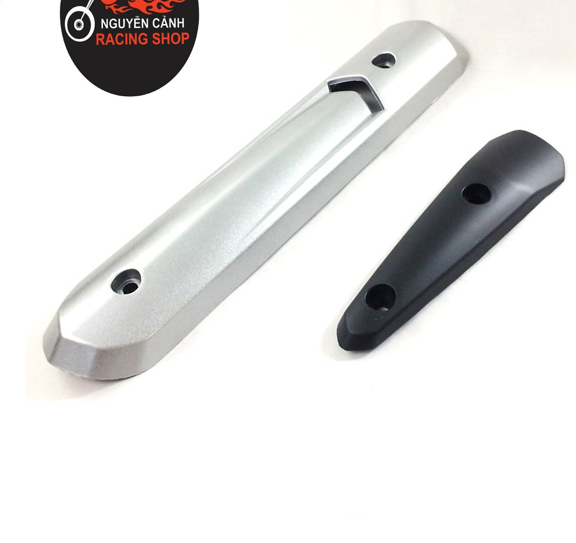 Ốp pô Spark nhựa ABS cao cấp chế gắn xe exciter, sirius, taurus, jupiter..(màu bạc)