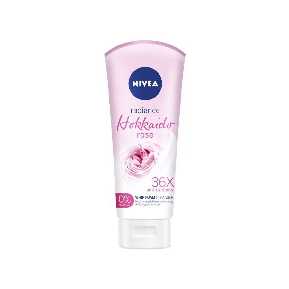 Sữa rửa mặt tạo bọt Nivea hoa hồng sáng da (100g)