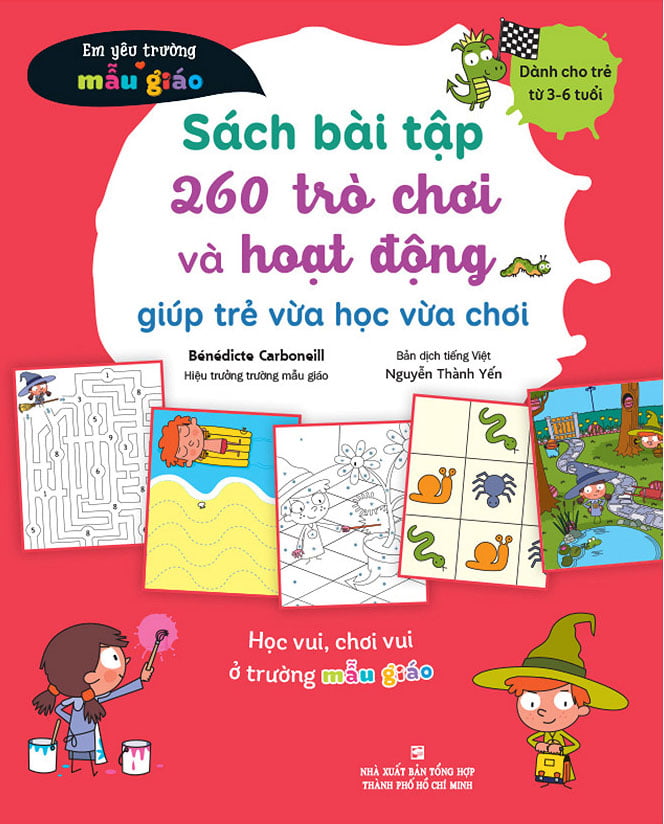 Fahasa - sách bài tập 260 trò chơi và hoạt động giúp trẻ vừa học vừa chơi