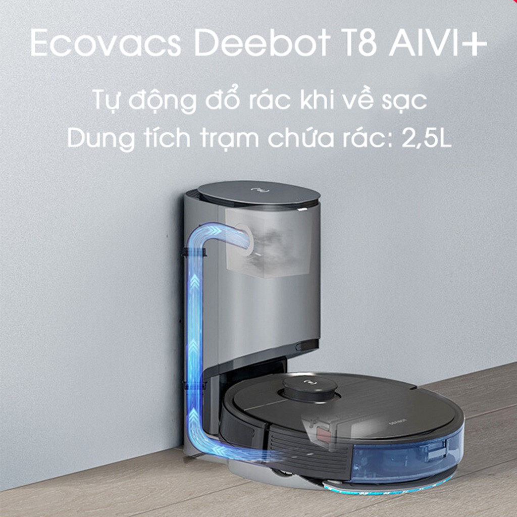 Robot hút bụi lau nhà Ecovacs Deebot  T8 AIVI plus
