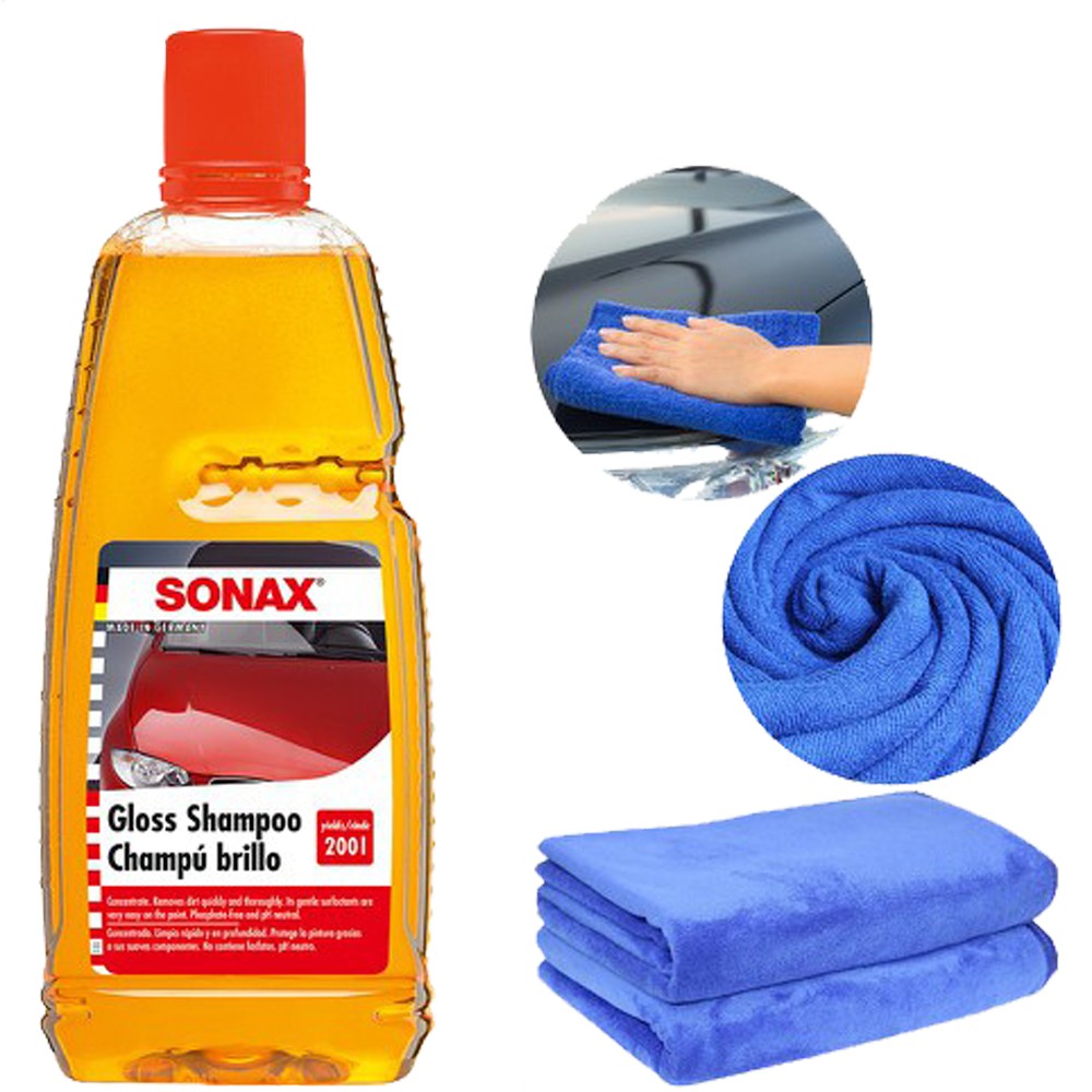 SONAX NƯỚC RỬA XE Ô TÔ ĐẬM ĐẶC (GLOSS SHAMPOO CONCENTRATE 314300)