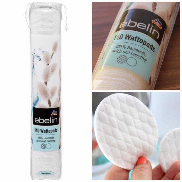 Bông Tẩy Trang Ebelin Wattepads, 140 Miếng.