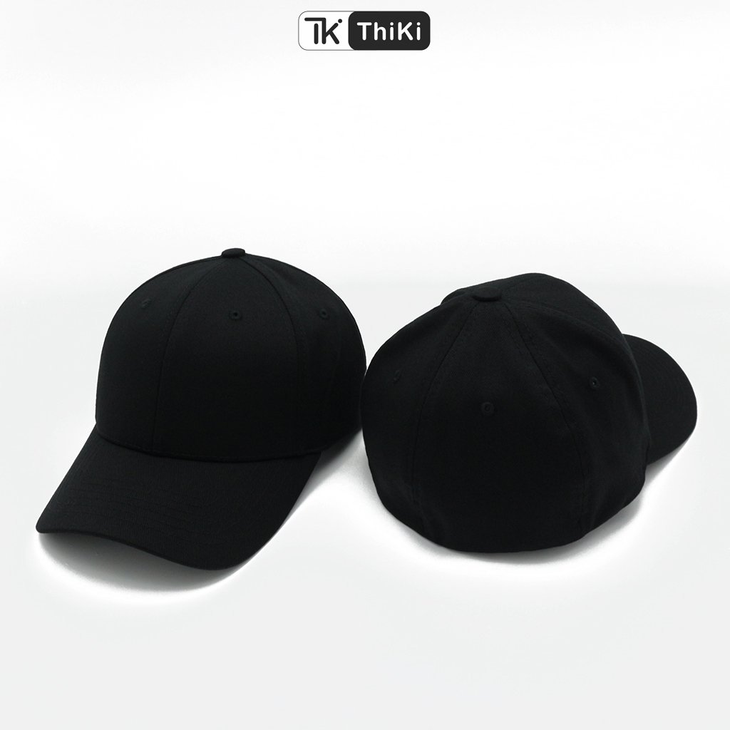 [Hoàn tiền 20%] Mũ Nón Lưỡi Trai Basic Bít Đuôi Đen THIKI