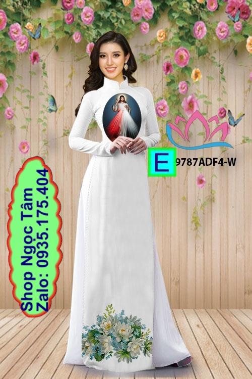 Vải áo dài 3D đạo Thiên Chúa