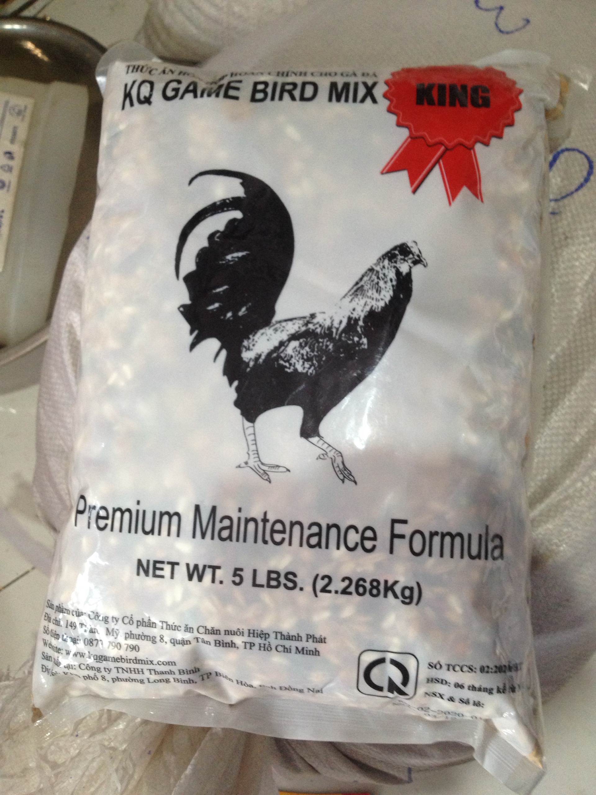 ngũ cốc gà đá KQ KINH tem đỏ 2,2 kg