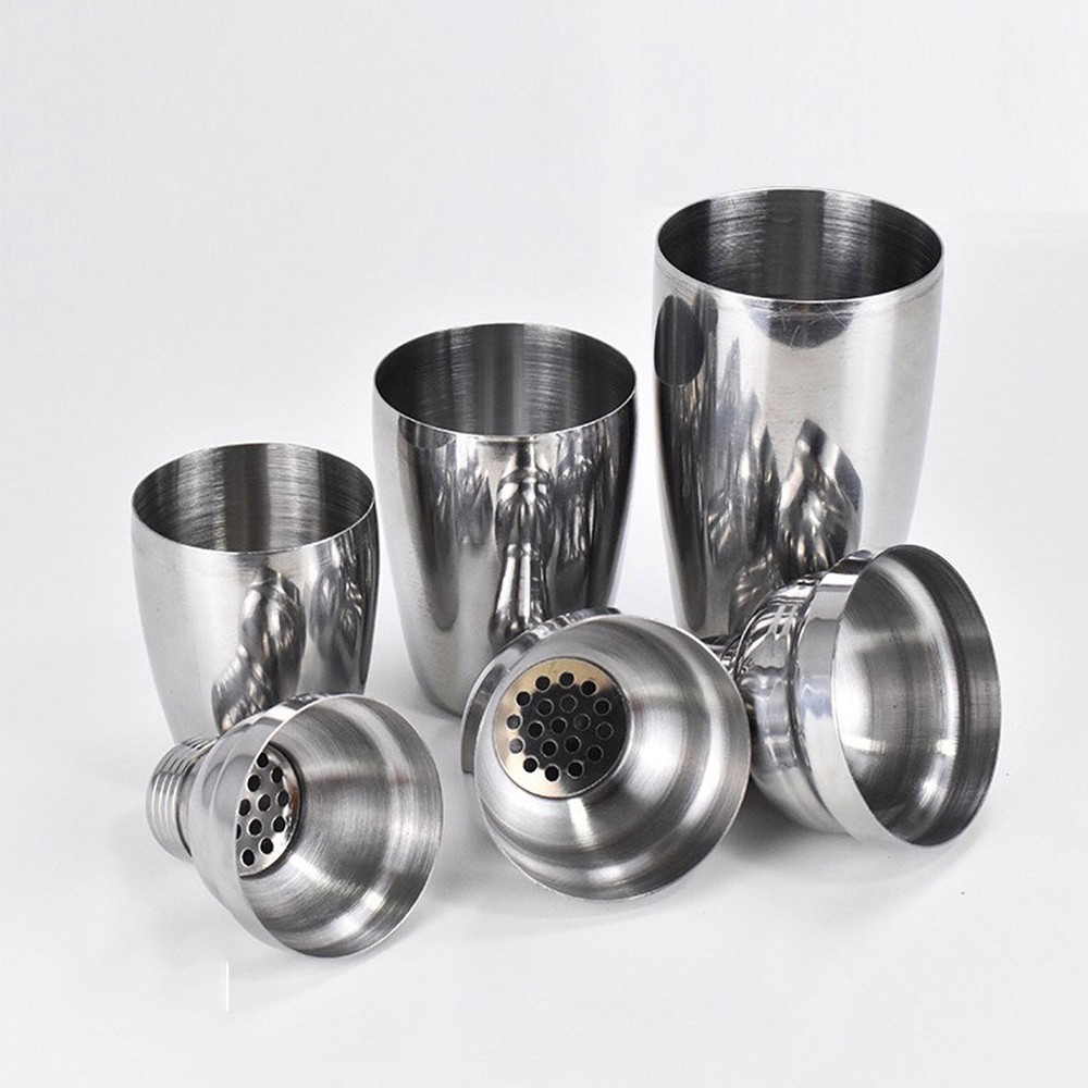 Bình lắc Shaker pha chế nhựa chia vạch và inox (350ml 500ml 700ml 1000ml)