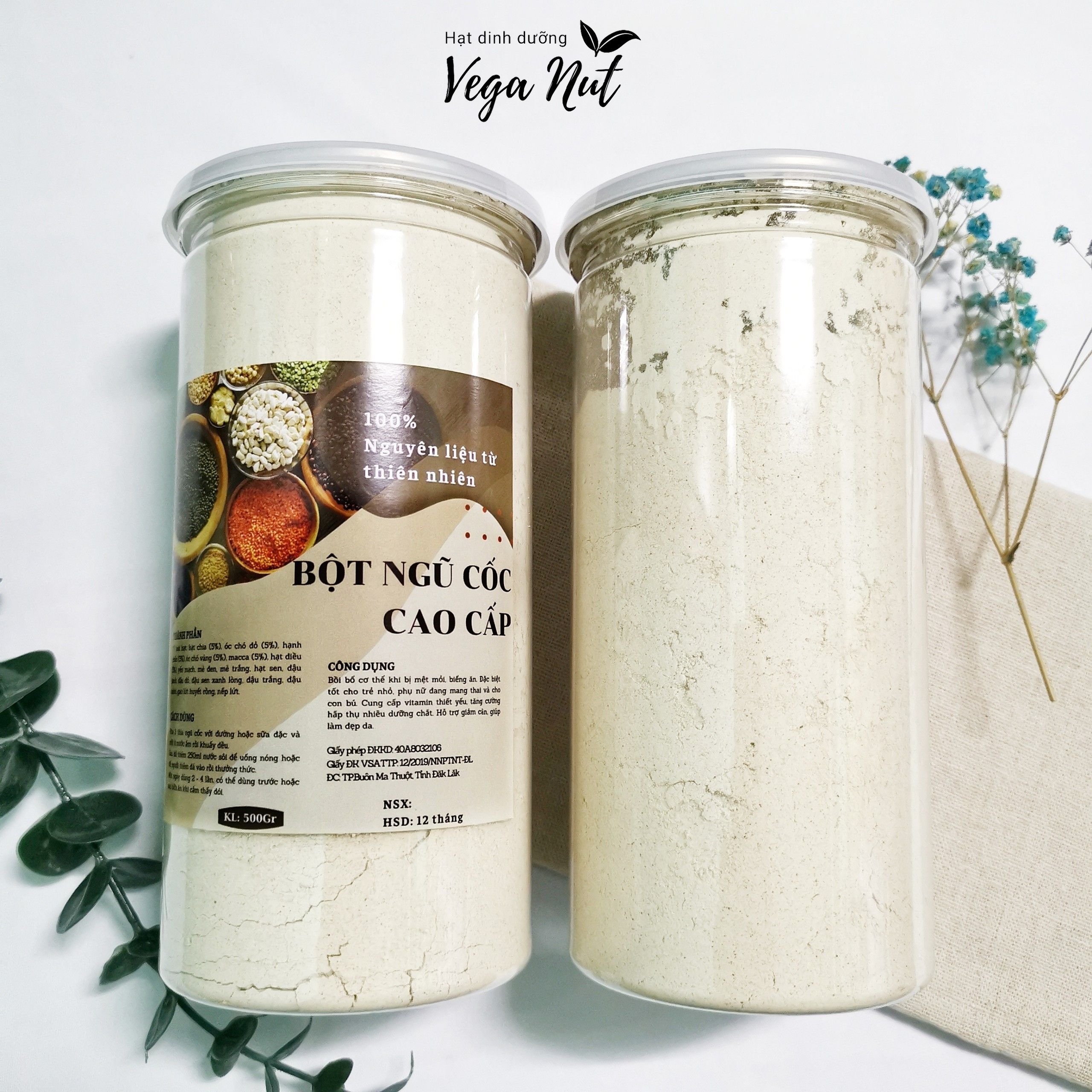 500g Bột Ngũ Cốc Dinh Dưỡng Nhà Làm, Ngũ Cốc Ăn Sáng, Giảm Cân