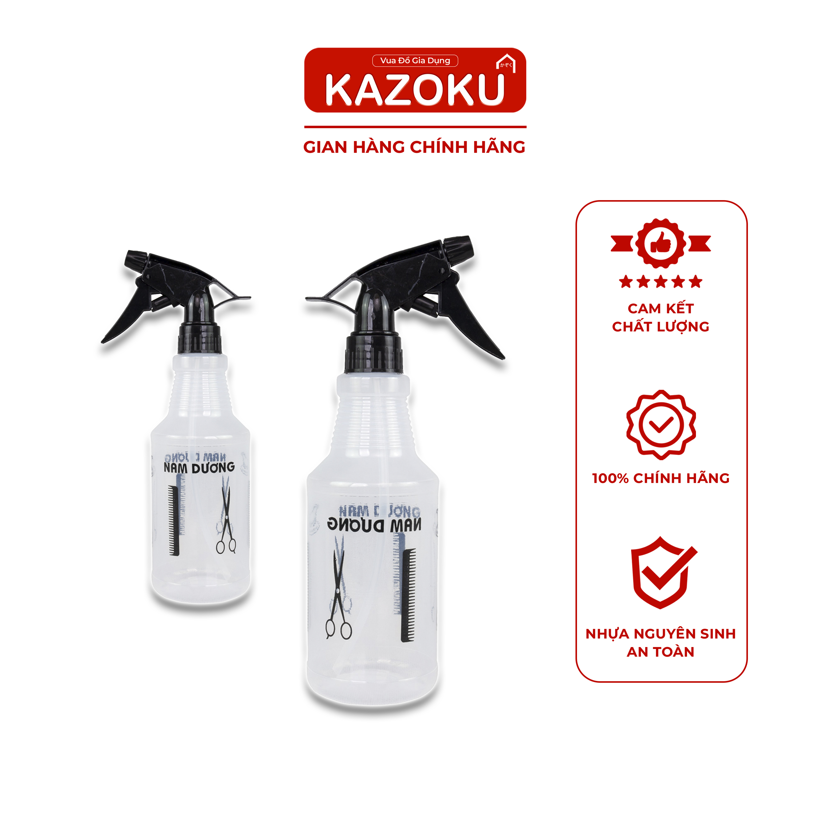 Bình Xịt Nước Đa Năng Nhựa KAZOKU - 500ML
